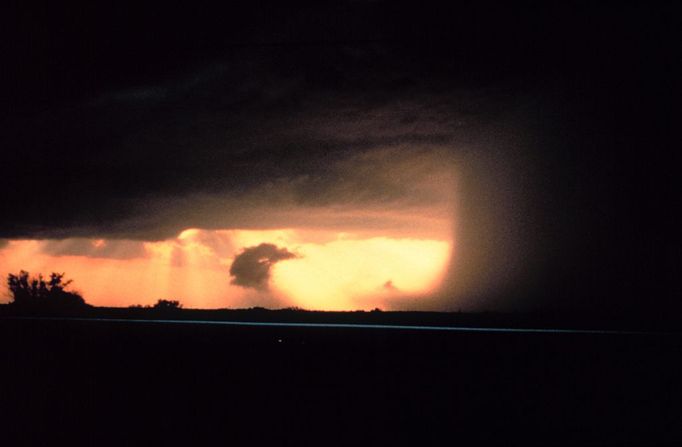 Project Vortex - on the fringe of a downburst. Image ID: nssl0164, NOAA's National Severe Storms Laboratory (NSSL) Collection Location: Near Wichita Falls, Texas Photo Date: May 24, 1994 Credit: NOAA Photo Library, NOAA Central Library; OAR/ERL/National Severe Storms Laboratory (NSSL) Category: Tornadoes/