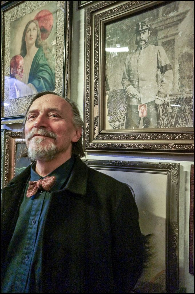 Petr Rezek při návštěvě jedné z vídeňských galerií.