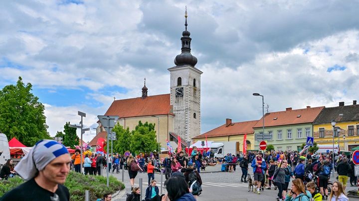 Do Prčice se letos vydalo skoro 25 tisíc lidí. Zima jim nevadila; Zdroj foto: ČTK