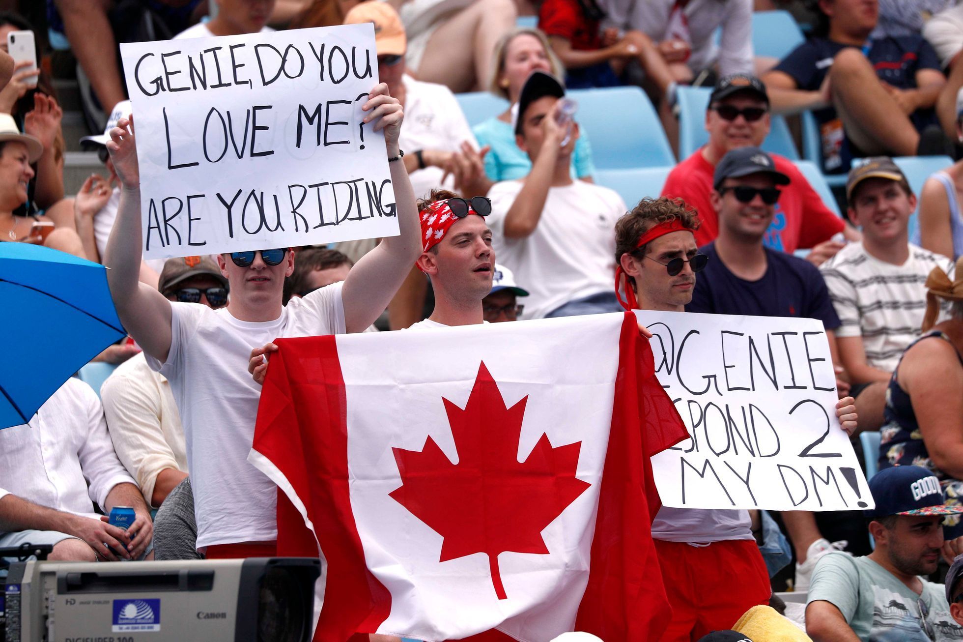 tenis, Australian Open 2019, fanoušci Eugenie Bouchardové