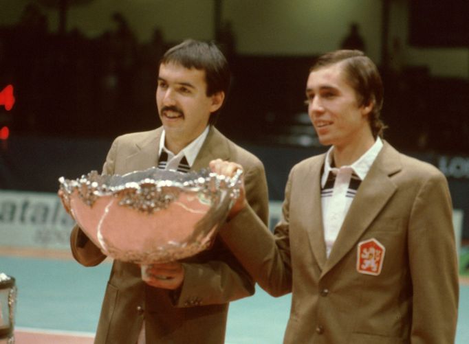 Davis Cup 1980: Tomáš  Šmíd a Ivan Lendl