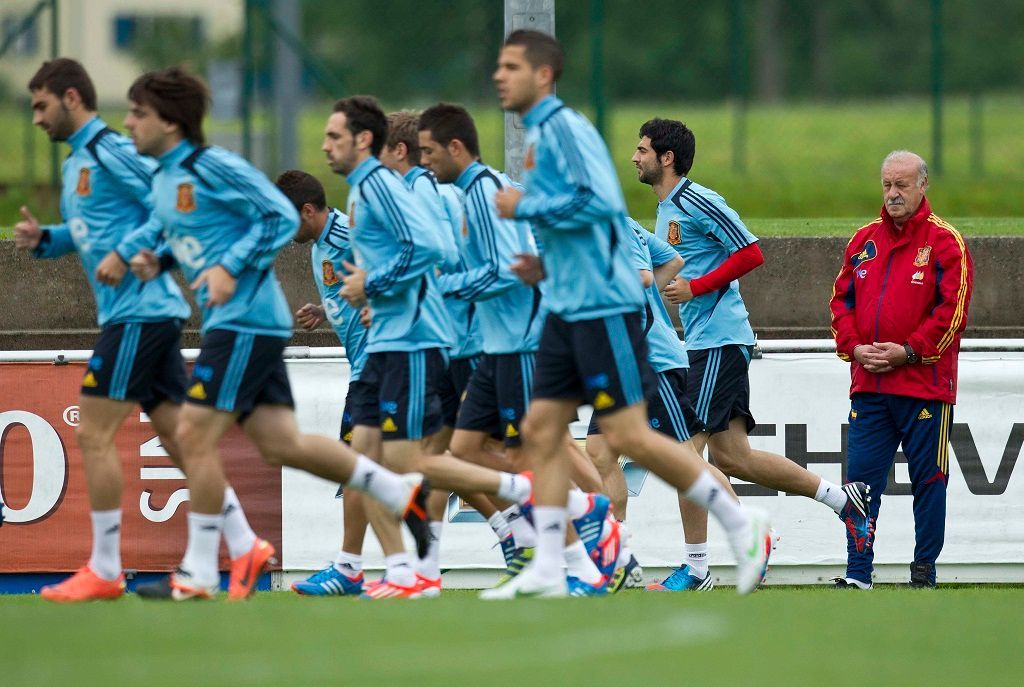 Španělská fotbalová reprezentace, trénink na Euro 2012