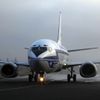 Boeing v retro kabátě