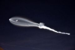 Na obloze byl k vidění mimořádný úkaz, vytvořil ho start rakety Falcon 9