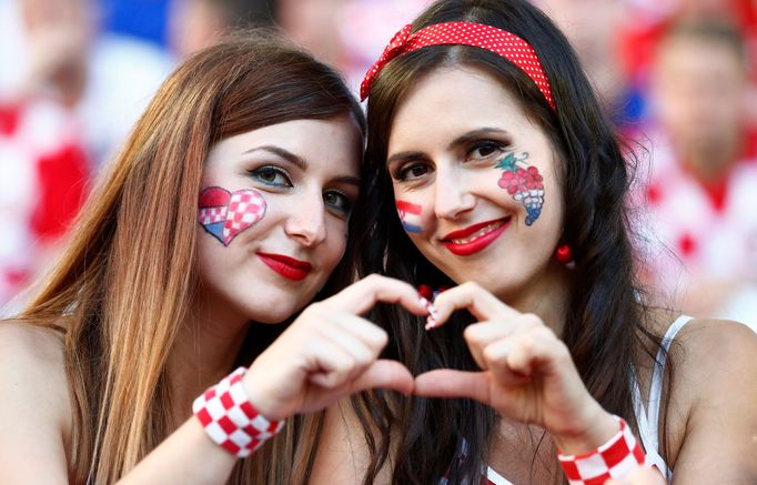 Euro 2016, Chorvatsko-Španělsko: chorvatské fanynky