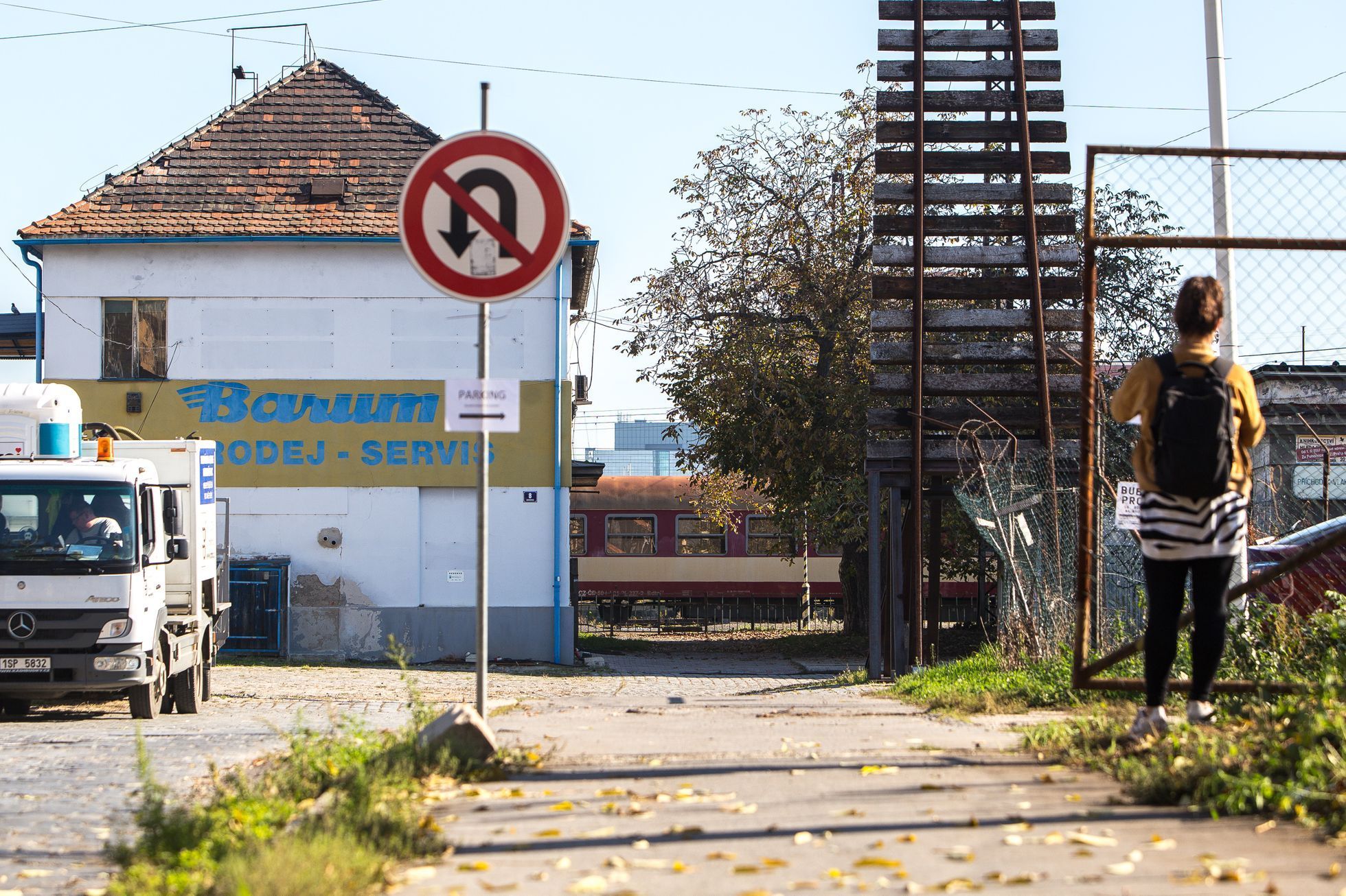 Vlakové nádraží Bubny - památník obětem holokaustu, ulice Nicholase Wintona