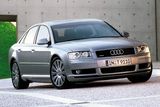 14.-13. Audi si v žebříčku drží ještě jednu pozici. V roce 2003 bylo prodáno Audi A8 4.2 l ze stejného roku za stejnou částku 2,4 milionu jako v případě R8 (ilustrační foto).