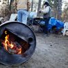 Komunitní stanové městečko bezdomovců u New Jersey