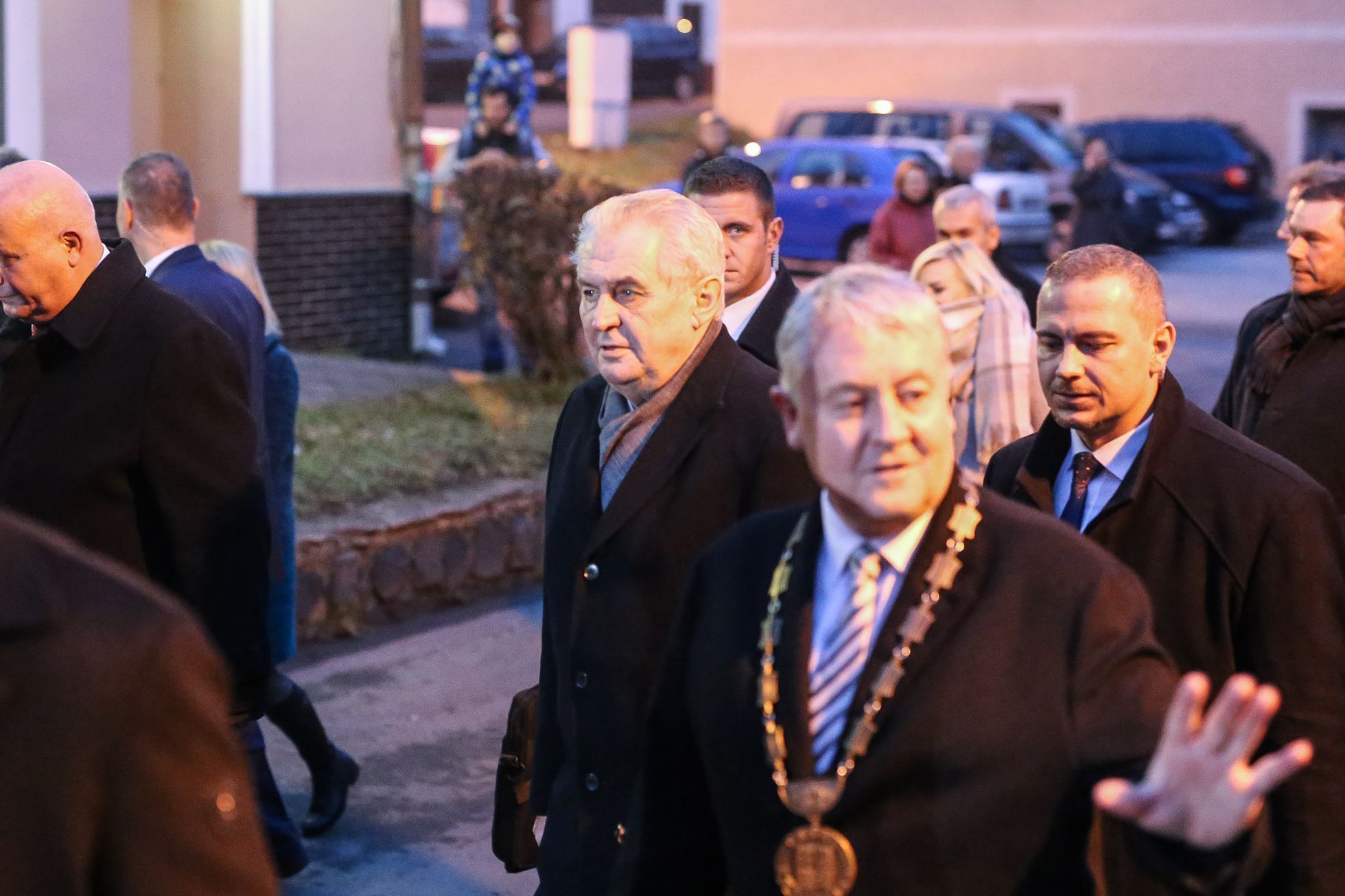 Miloš Zeman na návštěvě Krupky na Teplicku