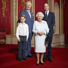 Nový portrét královny Alžběty II. a tří následníků trůnu