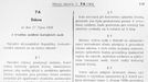 Reprofotografie části listiny Zákona ze dne 17. října roku 1958 o trvalém usídlení kočujících osob.