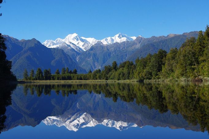 Nový Zéland - Lake Matheson