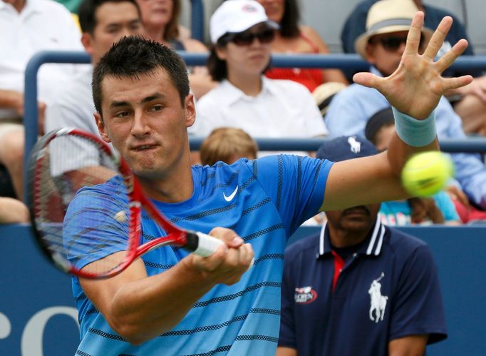 Bernard Tomic na tenisovém US Open 2013