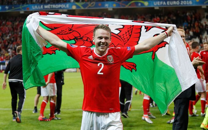 Euro 2016, Wales-Belgie: Chris Gunter