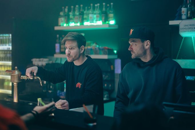 Vladimír Polívka a Tomáš Novotný v hororovém snímku Thankskilling Day.