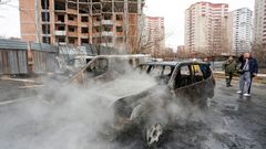 Foto / Ukrajina /  Rusko / Útok / Invaze / Výbuch / Bombardování  / 28. 2. 2022