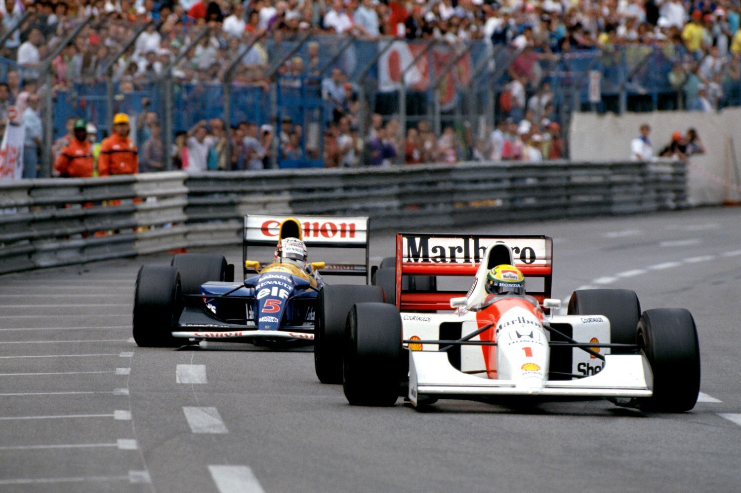 F1 1992, VC Monaka: Ayrton Senna, McLaren; Nigel Mansell, Williams