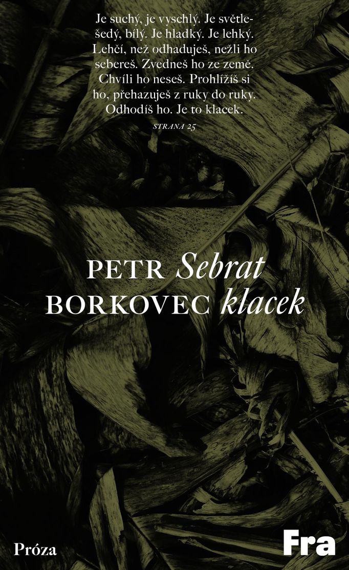 Básník Petr Borkovec je nominován na Literu za prózu za sbírku sloupků, fejetonů, úvah a prozaických záznamů nazvanou Sebrat klacek.