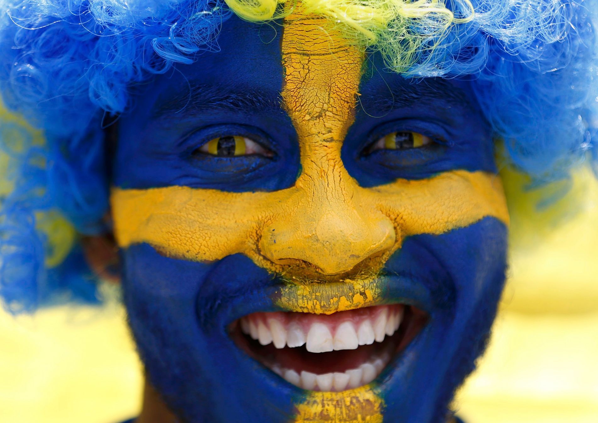 Euro 2016, Itálie-Švédsko: švédský fanoušek