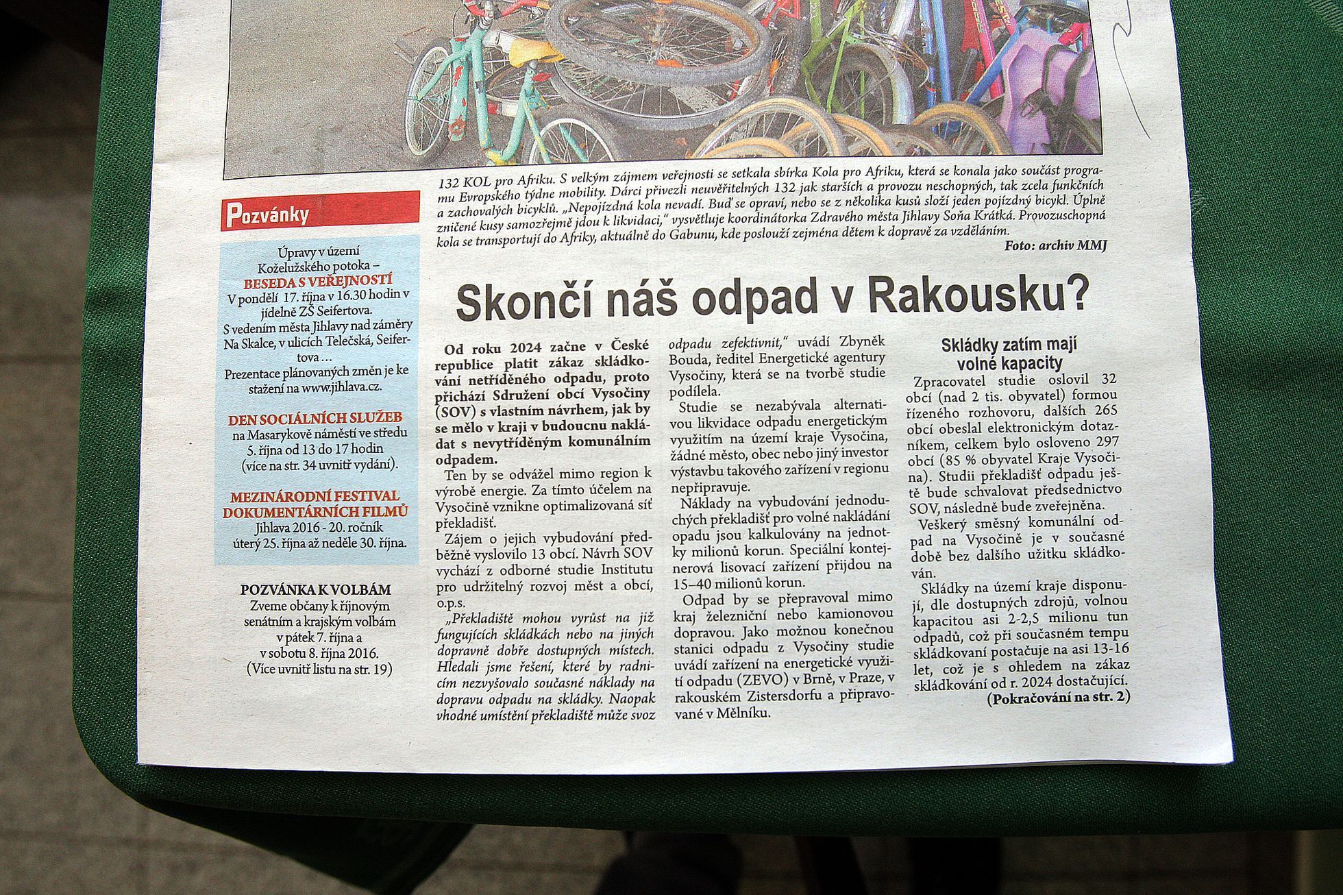 Referendum a volby v Jihlavě