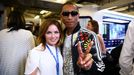 F1, VC Abú Zabí 2014:  Pharrell Williams a Geri Halliwellová