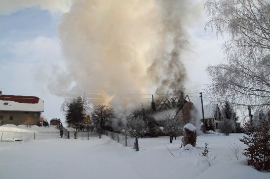 Požár stodoly v Nové Vsi na Rychnovsku