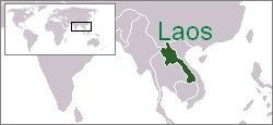 mapa laos
