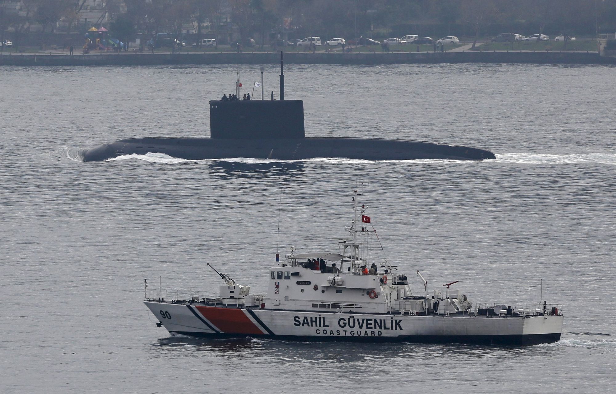 Rusko - ponorka - Turecko - Bospor