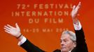 Alain Delon na festivalu v Cannes v roce 2019.