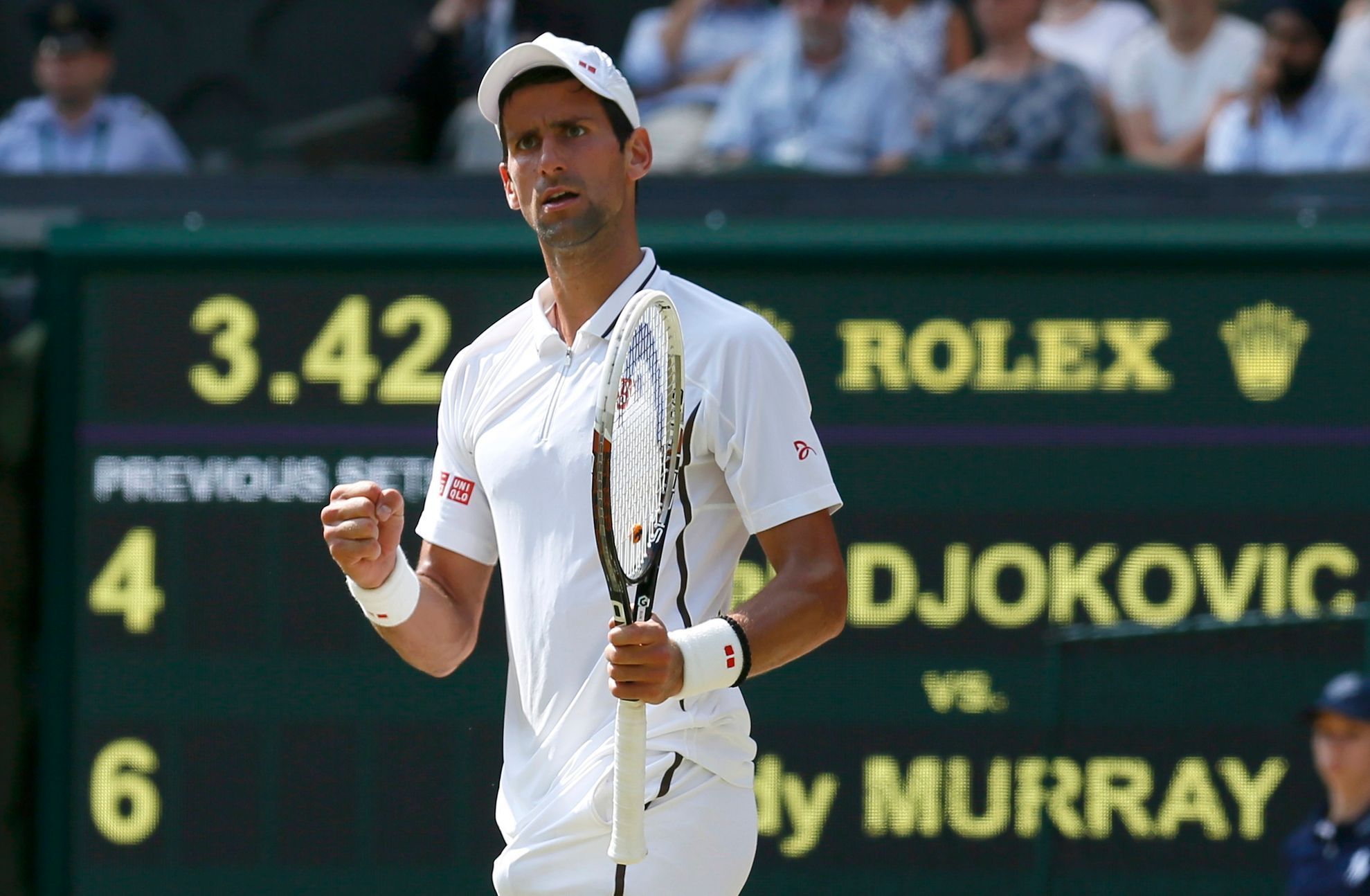 Novak Djokovič ve finále Wimbledonu 2013