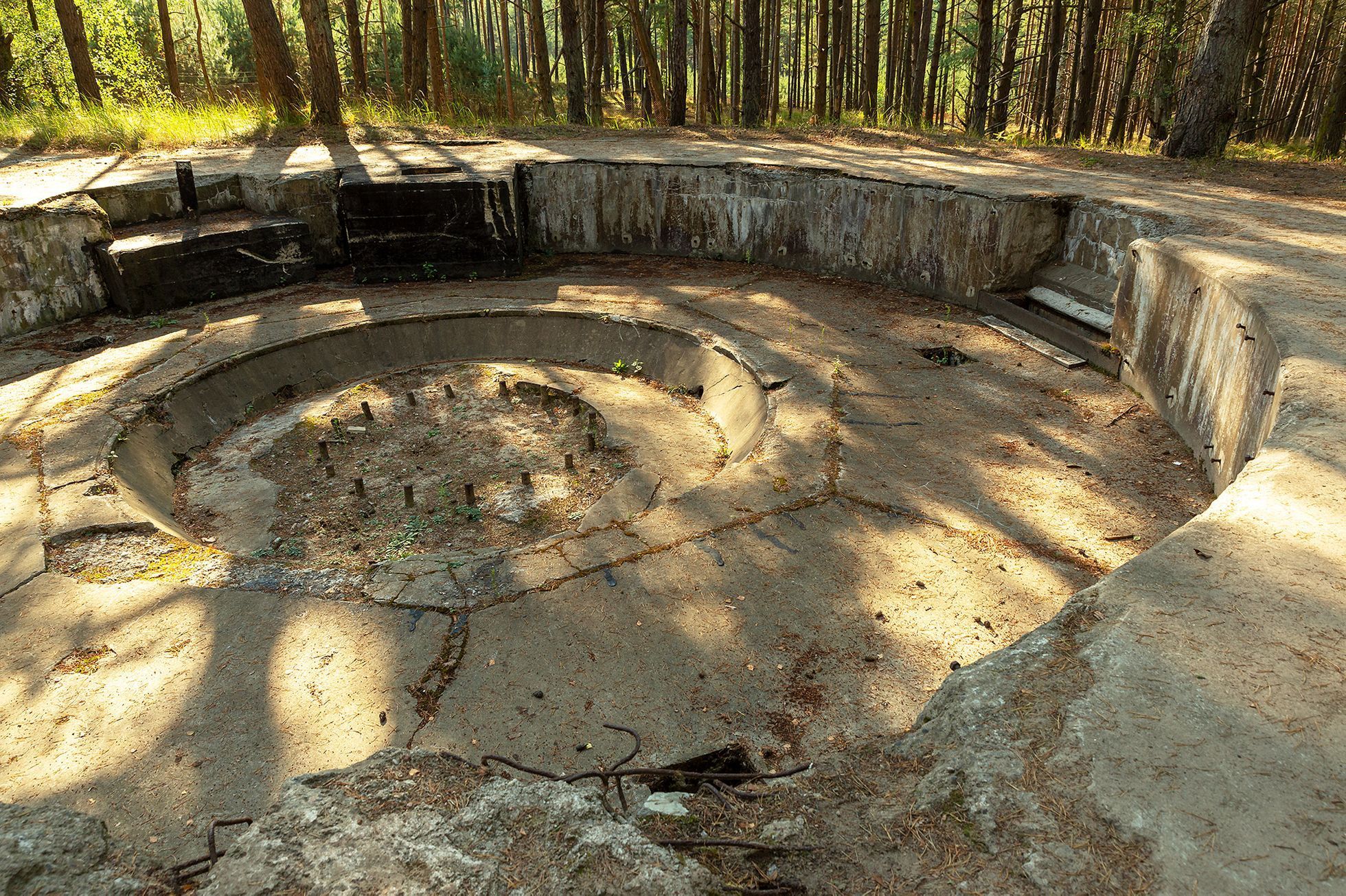 Polsko, podzemní bunkry baterie Vineta