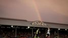 Soccer Football - Premier League - Fulham v AFC Bournemouth - Craven Cottage, London, Britain - February 10, 2024 General view of a rainbow during the match Action Images