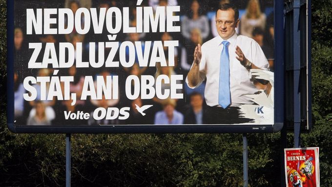 Billboard předvolební kampaně z roku 2010.