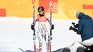 Ester Ledecká v super-G na ZOH 2018