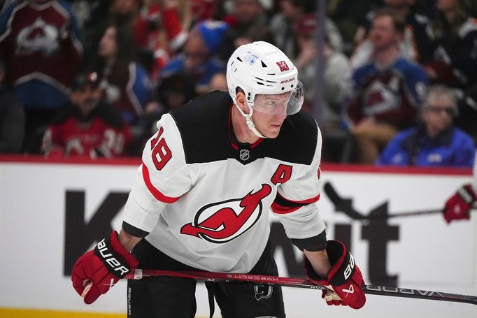 Ondřej Palát v dresu New Jersey