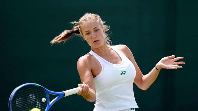 Vendula Valdmannová na juniorském Wimbledonu 2025