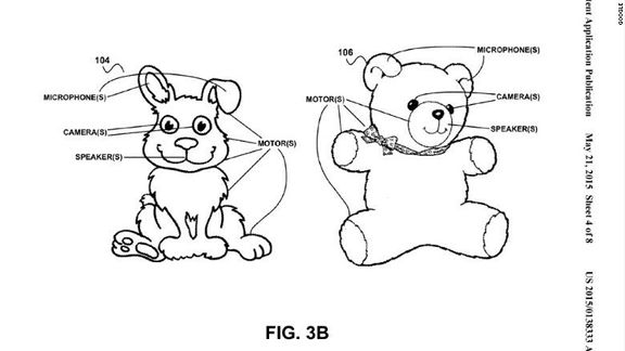 Náčrtek prototypu medvídka od Google.