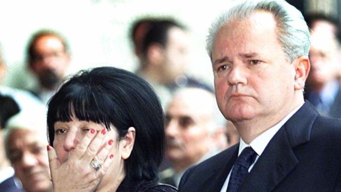 Mirjana Markovičová se svým manželem Slobodanem Miloševičem.
