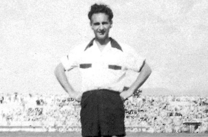 Maďarský fotbalový útočník Gyula Zsengellér