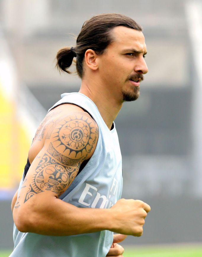 Zlatan Ibrahimovič na tréninku PSG