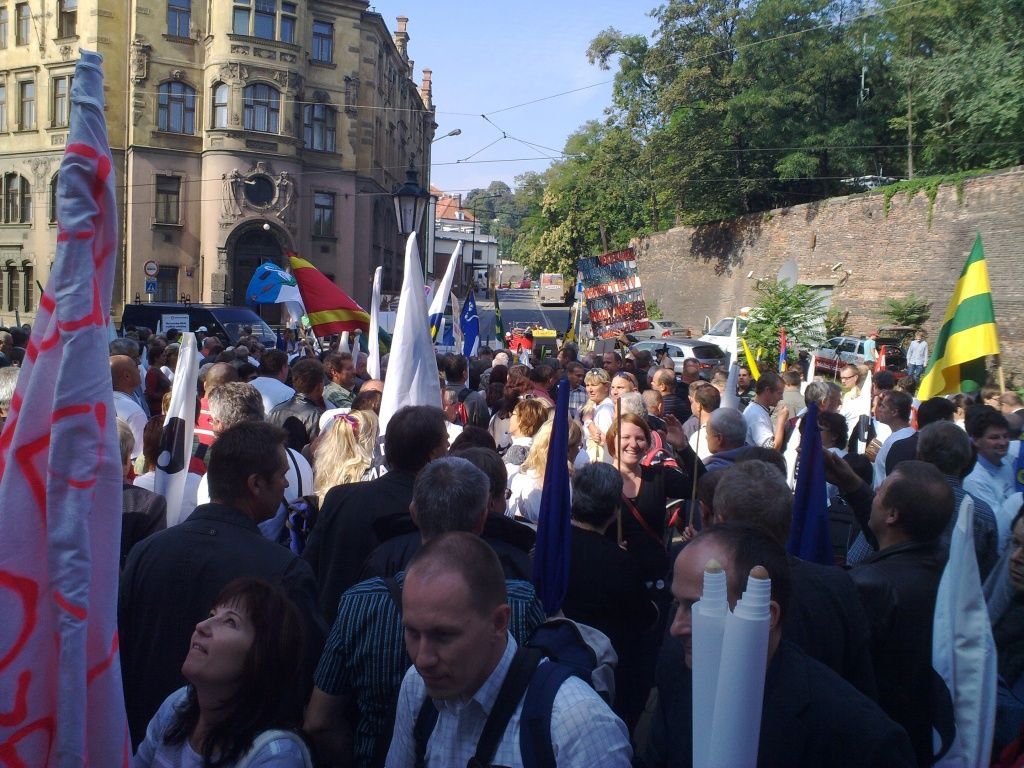 Starostové obcí demonstrovali v Praze
