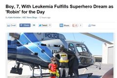 Chlapec s leukémií zachránil město. Jako hrdina