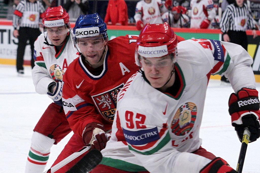 MS v hokeji 2013, Česko - Bělorusko: Radim Vrbata - Roman Graborenko