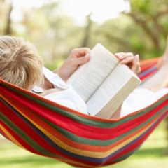 čtení, kniha, žena, relaxace