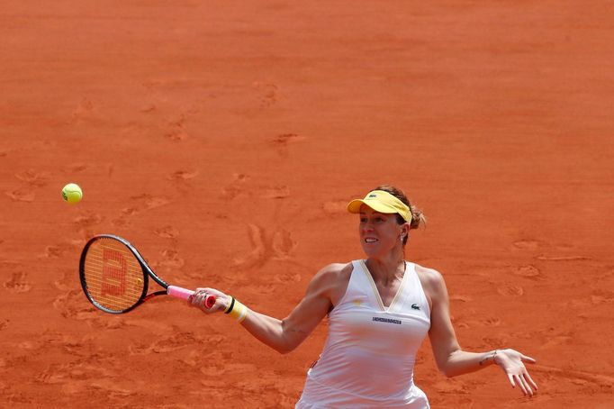 Anastasia Pavljučenkovová ve finále French Open s Barborou Krejčíkovou