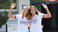 Markéta Nausch Sluková a Barbora Hermannová před odletem na olympiádu do Tokia