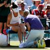 Wimbledon 2014, semifinále: ošetřování Simony Halepové