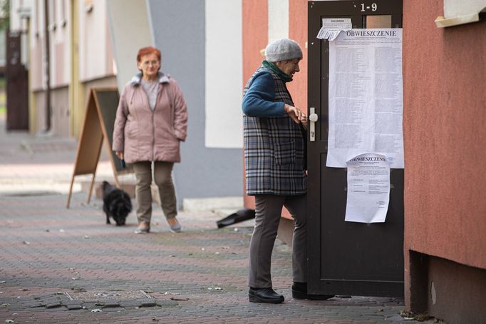 Město Zambrov na východě Polska.