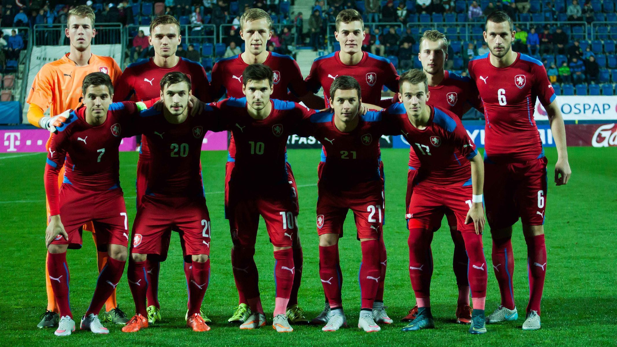 Reprezentace do 21 let v zápase proti Srbům