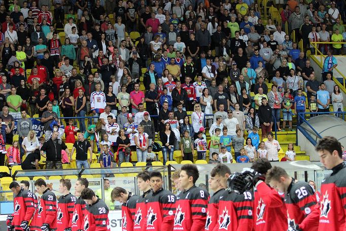 Finále Memoriálu Ivana Hlinky v Břeclavi. Česká republika vs. Kanada.